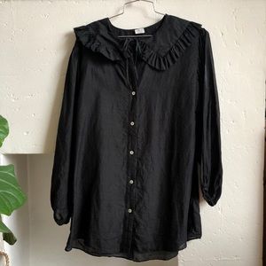 Wilfred ruffle collar blouse